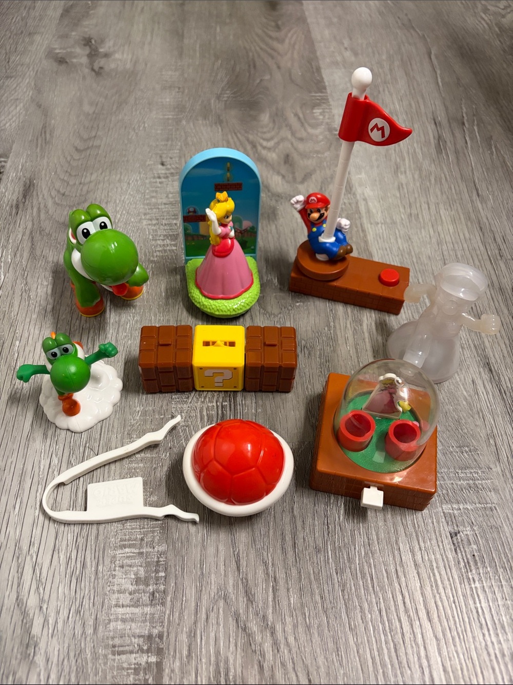 Various Mario Happy Meal Toys
